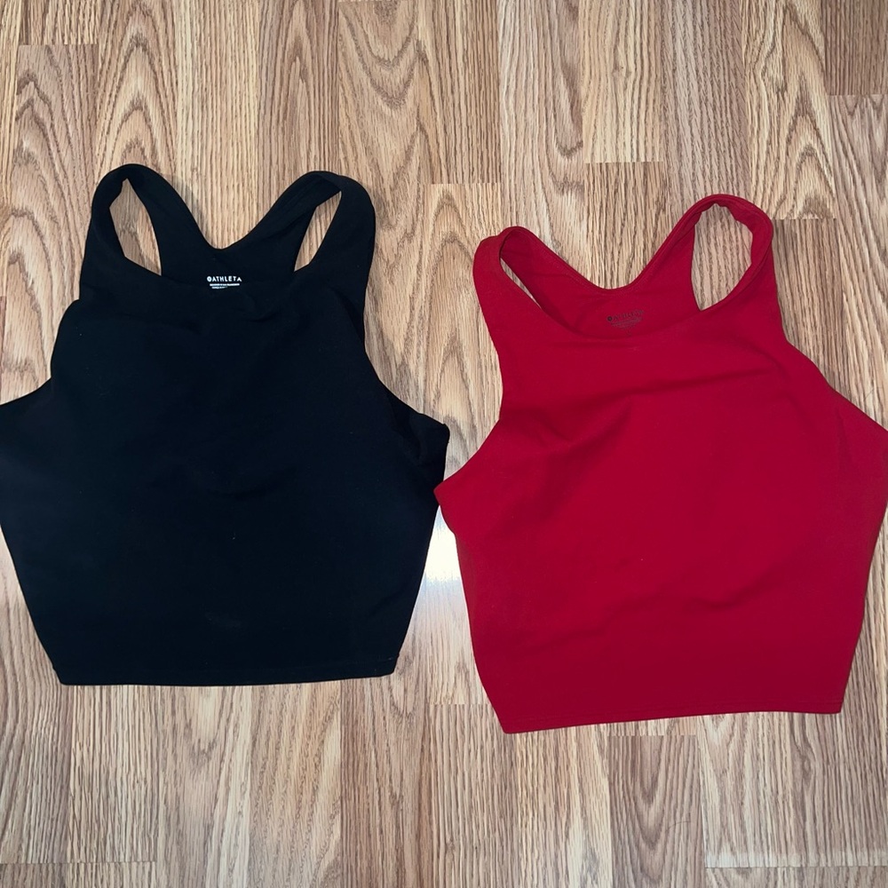 Two Athleta Conscious Crop Bra D-DDD - Picture 1 of 7